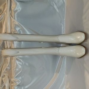 White Leather Gibson Latimer Nataly Boots